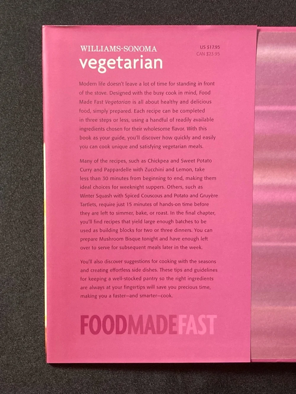 Vegetarian by Dana Jacobi Hardcover Cookbook